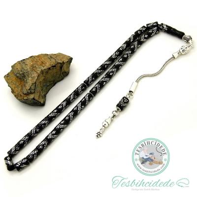 Çift Zigzag İşlemeli Kesme Model Erzurum Oltu Taşı Tesbihc