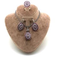 Otantik Yakut Ve Zirkon Taşlı Gümüş Üçlü Takım