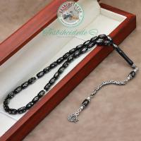 Ayyıldız Püsküllü Baklava İşlemeli Kapsül Erzurum Oltu Taşı Tesbih